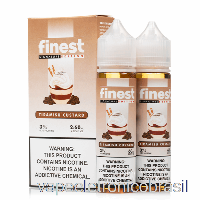 Vape Recarregável Tiramisu Creme - A Melhor Edição De Assinatura - 120ml 6mg